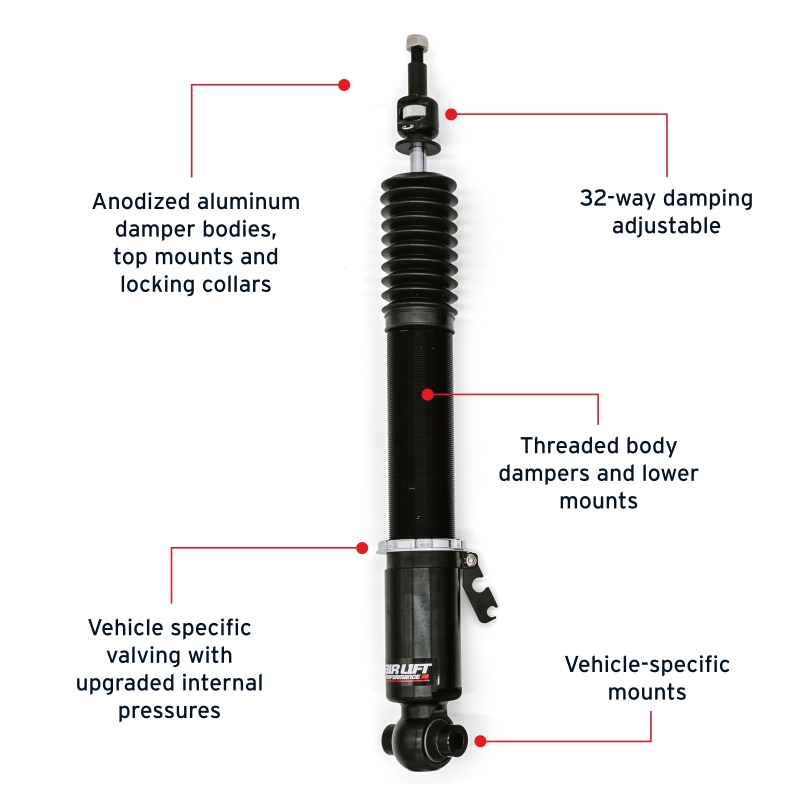 Toyota Supra Air Suspension Rear Kit - Air Lift - Performance with Progressive-rate, Double-bellow Air Springs - 2021